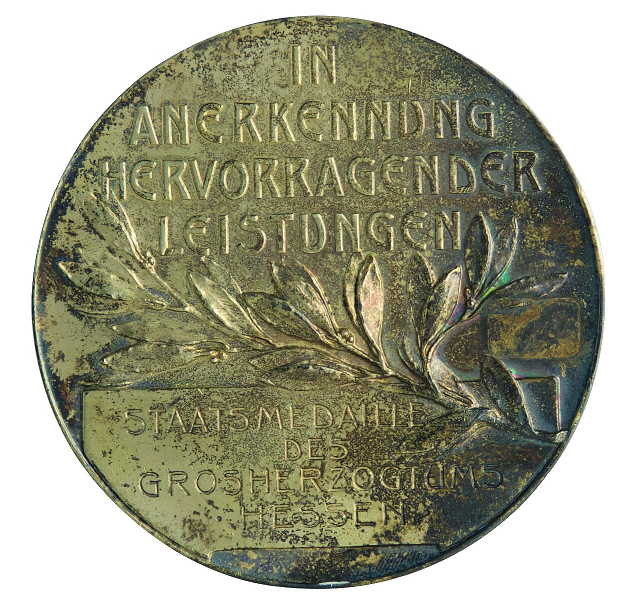 Die Goldene Staatsmedaille des Großherzogtums Hessen wurde der Firma Wilhelm Klein von Großherzog Ernst-Ludwig verliehen.