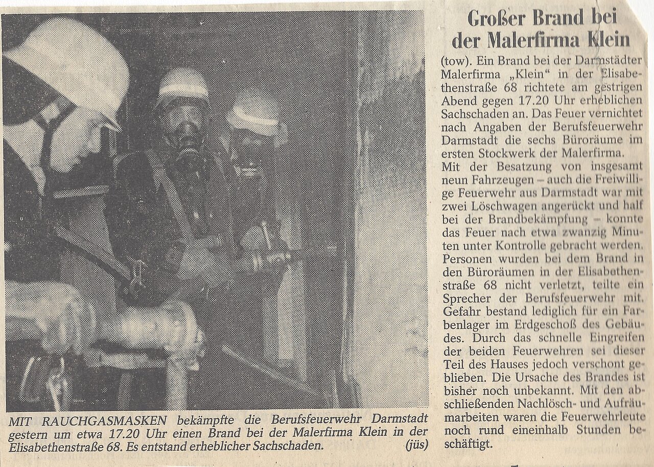Über das Ereignis wurde auch in der Zeitung berichtet.