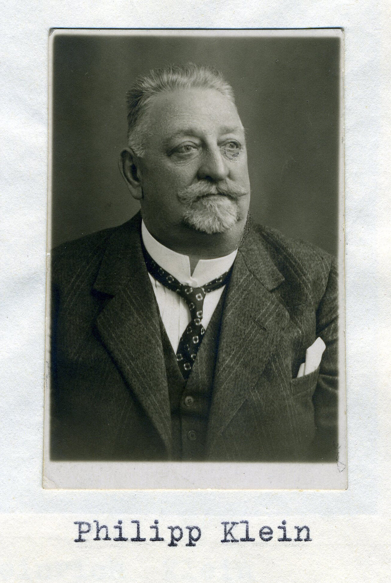 Philipp Klein Porträt (1926)