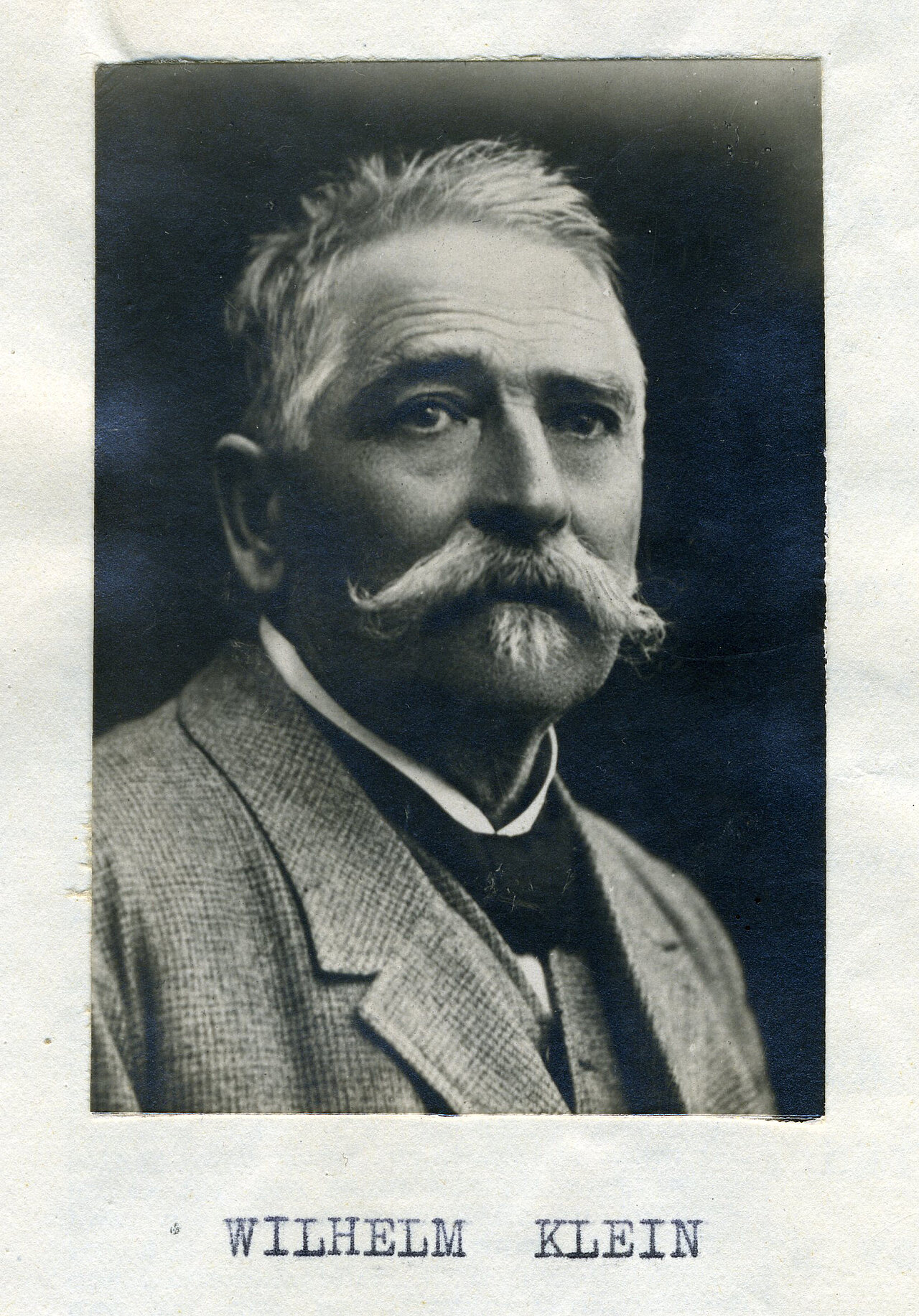 Wilhelm Klein Porträt (1910)