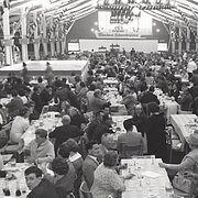 Die große Feier in Mainz 1962 wurde in einem Zelt für 3000 Personen gefeiert.