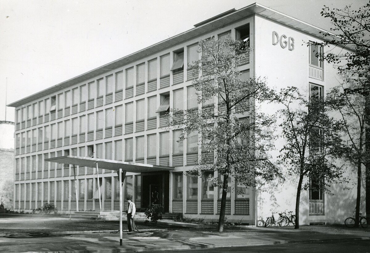 DGB-Gewerkschaftshaus in der Rheinstraße in Darmstadt