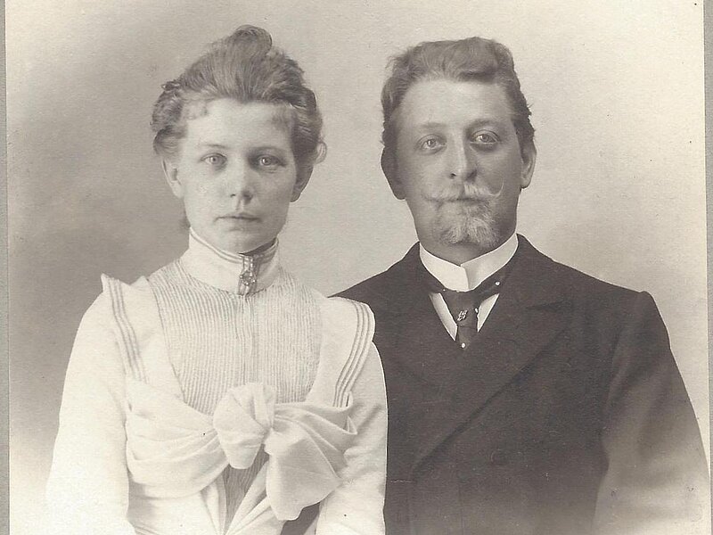 Verlobungsfoto Philipp und Luise Klein (1901)
