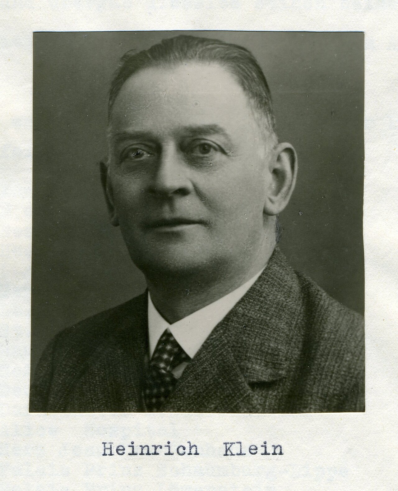 Heinrich Klein Porträt (1926)